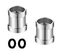 2 Pezzi M18 a M22 Connettore Rubinetto da Cucina, Adattatore per Depuratore Filettatura, Adattatore per Rubinetto in Metallo Filettatura Maschio, per Bagno Cucina Depuratore Acqua