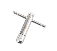 2 pezzi M3-M8 chiave a cricchetto regolabile a mano M5-M12 estesa avanti indietro accessori for utensili maschiatura rubinetto e matrice set metrico per Maschio Filettatura Manuale(Short M5-M12)