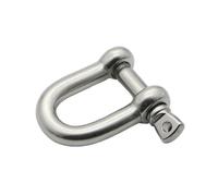 2 pezzi M4 M5 M6 M8 M10 M16 Grillo a D dritto corto in acciaio inossidabile con gancio a D for sartiame, accessori for ferramenta for barche(M10 D type)