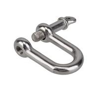 2 pezzi M4 M5 M6 M8 M10 M16 Grillo a D dritto corto in acciaio inossidabile con gancio a D for sartiame, accessori for ferramenta for barche(M6 D type)