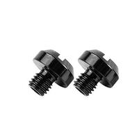 2 pezzi M8 / M10 Viti for tappi for specchietti retrovisori for motocicletta Parti in lega di alluminio Accessori for modifiche(M10 Anti Clockwise-04)