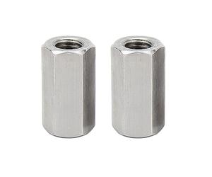 2 pezzi, M8 x 13 x 50, dado esagonale lungo in acciaio inox 304, dado per giunti filettati metrici