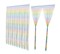 2 Pezzi Macarons Tinsel Bordo Della Assetto Tende Con Frange Decorazioni In Metallo Compleanno Sullo Sfondo Decorazioni Baby Shower Festa Di Compleanno Filanti