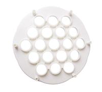 2 Pezzi Macchina per Ravioli Cinesi in PP Bianco, Rapida | Gadget da Cucina Pratico, Non Graffia le Superfici, per Casa e Ristorante, Utile per Preparazioni Quotidiane