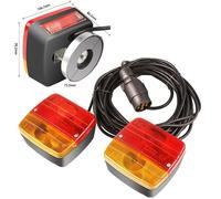 2 pezzi magnetici 12V rimorchio luci di traino luci posteriori per tavole di coda set di camion roulotte furgone camion 7 pin rimorchio luce