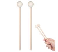 2 Pezzi Mallets per Xilofono in Legno, Educazione Musicale | Strumenti Musicali per Asilo, Suono Nitido, Design Sicuro, Beige, per Interesse Musicale