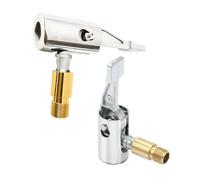 2 Pezzi Mandrini per Pneumatici, Clip per pompa aria valvola pneumatico, Accessori Pompa Auto Adattatore Ugello Filettato, Connettore Valvola di Gonfiaggio Pneumatici per Moto, Auto