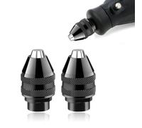 2 Pezzi Mandrino a Sgancio Rapido per Dremel 4486, 1/32 1/8 Mandrino per Avvitatore Autoserrante Adattatore Trapano Attrezzi Mandrino Ricambio per Dremel 4000,400,3000,398,395,300,200,285,8200,800