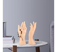 2 pezzi manichino femminile mano espositore per gioielli porta gioielli