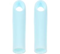 2 Pezzi Manico Scopa Legno Blu in Plastica, Sostituzione | Tappi Terminali per Scope, Impugnatura Sicura, Installazione Rapida, per Aste e Manici di Pulizia Domestica