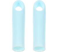 2 Pezzi Manico Scopa Legno in Plastica Blu, Presa Comoda | Ricambio Rapido per Aste e Pali, per Pulizia Domestica e Locali Tecnici, Stile Semplice