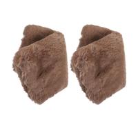 2 pezzi manicotti da donna in pelliccia sintetica scaldamani morbidi e caldi