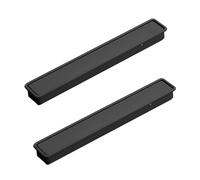 2 pezzi Maniglia a ribalta Tiretti nascoste Pomello per cassetti Multicolore in Lega di alluminio Maniglie da incasso per porta scorrevoli da incasso a scomparsa quadrato (100mm,Black)