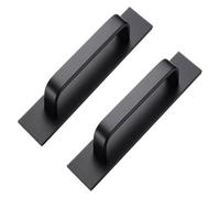 2 Pezzi Maniglia Autoadesiva For Armadio Maniglie Push Pull For Cassetti In Lega Di Alluminio Aiutante Senza Foratura For Accessori Hardware For Da Cucina(Black)