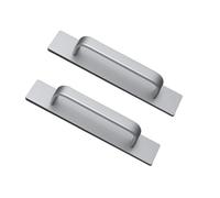 2 Pezzi Maniglia Autoadesiva For Armadio Maniglie Push Pull For Cassetti In Lega Di Alluminio Aiutante Senza Foratura For Accessori Hardware For Da Cucina(Gray)