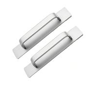 2 Pezzi Maniglia Autoadesiva For Armadio Maniglie Push Pull For Cassetti In Lega Di Alluminio Aiutante Senza Foratura For Accessori Hardware For Da Cucina(Silver)