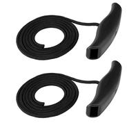 2 Pezzi Maniglia Corda MKA-45 di Ricambio per Minn Kota Maxxum & Edge, Corda in Nylon Resistente per Sollevamento & Rilascio con Impugnatura Ergonomica (Nero)