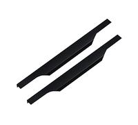 2 Pezzi Maniglia Nascosta Invisibile,Maniglie Da Cucina Curve Per Mobili per cucina, cassetti, camera da letto, mobili Maniglie Per Mobili Nascoste (600mm,Black)