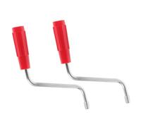 2 Pezzi Maniglia per Macchina Pasta, Ricambio in Metallo | Impugnatura Ergonomica Antiscivolo, Montaggio Semplice, Clip di Fissaggio, Rosso, Pp, per Cucina