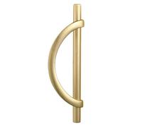 2 Pezzi Maniglie D'Oro Per Armadietto A Forma Di Mezza Luna