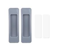 2 pezzi maniglie for porte autoadesive senza punzonatura bastone aperto for porta scorrevole manopola for finestra in vetro impugnatura multifunzione maniglia for porta hardware(Grey-1)
