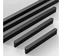 2 Pezzi Maniglie per Cassetti Hardware,Maniglie per Armadietti-Manopole Nere,Maniglia per Porta di Mobili,Pomelli per Armadi da Cucina in Alluminio per Guardaroba Bagno,Quantity:2Pcs-Length:800mm