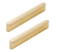 2 pezzi Maniglioni per Armadio Pomelli per Mobili Maniglia per guardaroba Oro spazzolato Tiretti del cassetto Dell'armadio Lega di alluminio Manopole Maniglie per tirare (Length 1000mm)