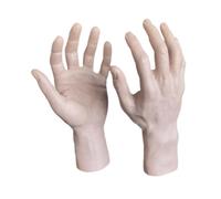 2 pezzi mano maschio modello Halloween mani finte per unghie pratica esposizione gioielli