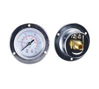 2 Pezzi Manometro per Aria, 0-1MPa, Quadrante 40mm, Filettatura PT1/8, Montaggio Centrale Posteriore, Custodia in Acciaio Inox per Sistemi Pneumatici di Compressore