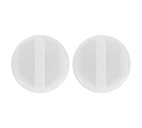 2 Pezzi Manopola Termostato Frigo Bianca in ABS Presa | Compatibile Alberi Termostato e Congelatori, Impugnatura Testurizzata, Stile Moderno, Uso Domestico