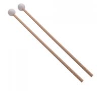 2 pezzi Marimba Hammer 15,55 '' Campane con testa in gomma Mazze in legno