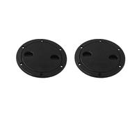 2 pezzi Marine Boat RV Nero 4 pollici accesso copertura coperchio Coperchio