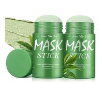 2 Pezzi Maschera Al Tè Verde Per Viso, Maschera Stick Al Tè Verde, Mask All'Argilla Spalmabile, Pulizia Profonda, Controls The Oil, Pori Dilatati, Ideale Regalo Compleanno E Festa