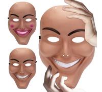 2 Pezzi Maschere Halloween Adulti,Maschera the Purge Smiley & Killer Horror di Halloween The Purge Costume Accessori per Carnevale,Festa Cosplay in Costume,Uomini e Donne