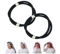 2 pezzi maschi arabi per le fasce per turbante arabo Dubai Kerchief avvolgono