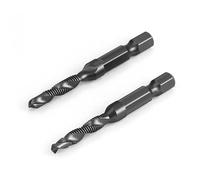 2 Pezzi Maschi per Filettatura, Punte Trapano Metallo con Codolo Esagonale M5, M5 x 0,8, rivestimento TiAlN, punte esagonali, adatte per forare