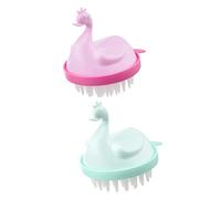 2 Pezzi Massaggiante per Capelluto per Shampoo e Uso Secco e Umido per Adulti e Casual Colore Casuale
