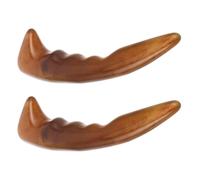 2 Pezzi Massaggiatore Manuale per Piedi in Resina Marrone, Compatto | Impugnatura Ergonomica, Stimolazione Precisa dei Punti, Leggero e Resistente All'usura, Uso Casa e Lavoro