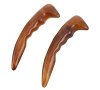 2 Pezzi Massaggiatore per Piedi in Resina, Strumento Manuale | Impugnatura Ergonomica e Formato Compatto, Colore Caffè, Uso Domestico o Viaggio