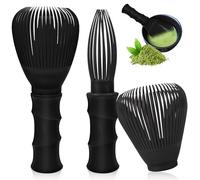 2 pezzi Matcha Frusta Matcha Riutilizzabile Agitatore Matcha 4,53x2,17 pollici Pennello Chasen PP Facile da pulire Pennello per tè verde Accessorio per mescolare a mano Preparare il tè