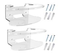 2 pezzi Materiale acrilico - murali per router Orbi Clear Bracket - Scaffali facili dsuitabla installare - Ufficio per la casa e gabinetto per meglio - più stabile al garage per il soggiorno