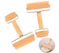 2 pezzi Mattarello in Legno Rullo rullo per pasta piccolo e medio, Rullo per Impasto Antiaderente,per Pasta da Forno, Pizza, Torta, Pasticcini, Tagliatelle e Biscotti
