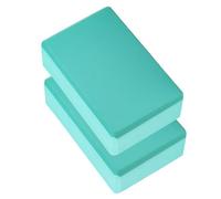 2 Pezzi Mattone Yoga Eva Ispessito per Esercizi, Allineamento | Bordi Smussati, Supporto per Stretching, Pratica Quotidiana in Casa, Adatto a Donne, Colore Verde Scuro