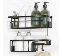 2 Pezzi Mensola Doccia senza Foratura con Adesivo Forte Portasapone per Doccia