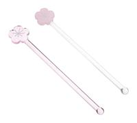 2 pezzi mescolatori in con fiore per cocktail, vino, e tÃ¨