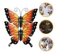 2 pezzi Metal Butterfly Decor Wall Art Decoration Decorazione farfalla Scultura