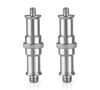 2 Pezzi Metallo 1/4 3/8 Viti di Conversione Spigot Adattatore Maschio Viti Per Ombrello Luce Treppiede Base Metallo Camera Vite Foto Strumento Mano Per Ombrello Luce Treppiede Studio Fotografico