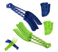 2 Pezzi Microfibra Cieco Duster, Spazzola in Microfibra Pulizia Veneziana con Rimovibile, Lavabile Spazzole Pulisci Persiane Veneziane per Vent
