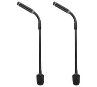 2 Pezzi Microfono Dinamico a Collo D’oca Xlr a 3 Pin per Conferenze | Tubo Flessibile in Metallo, Posizionamento Regolabile, Chiarezza Audio Professionale, per Annunci e Sale Riunioni