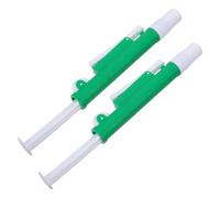 2 Pezzi Micropipetta da Laboratorio 10ml Verde in Plastico | Compatibile Pipette in Vetro, Calibrata, Ergonomica, per Biologia Avanzata